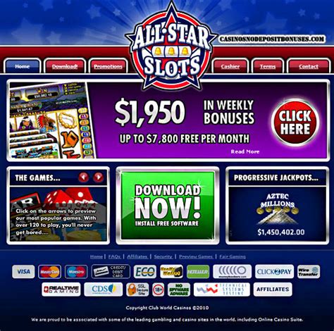 all star slots casino bonus codes